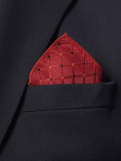 Red Checkered Tie Set (TS-224)