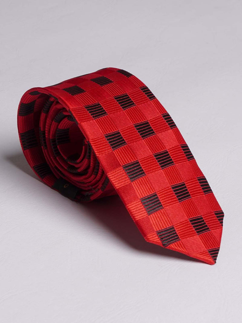 Red Checkered Tie (TIE-741)