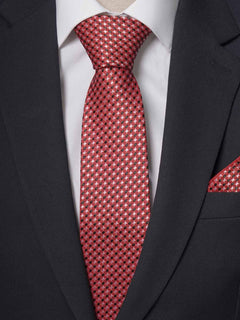 Red Multi Dotted Tie Set (TS-235)