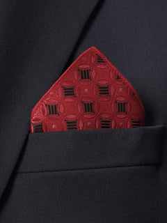 Red Multi Pattern Tie Set (TS-233)