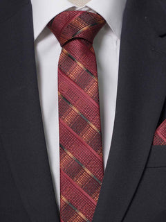 Red Multi Striped Tie Set (TS-230)