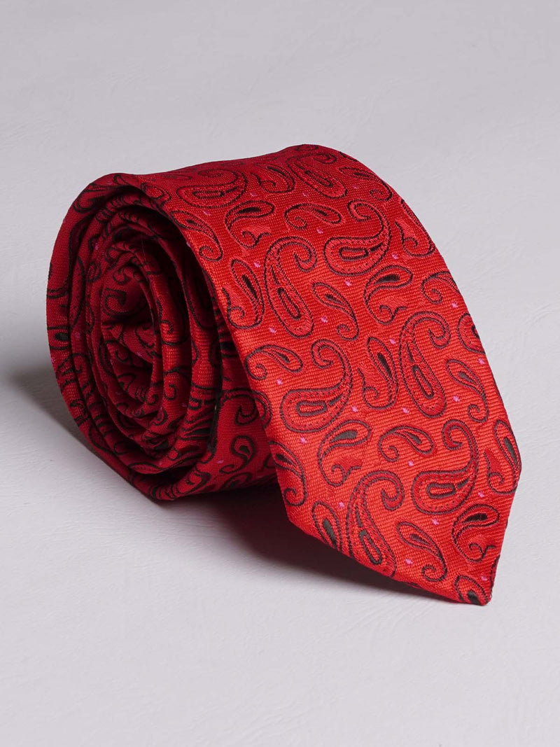 Red Designer Tie (TIE-729)