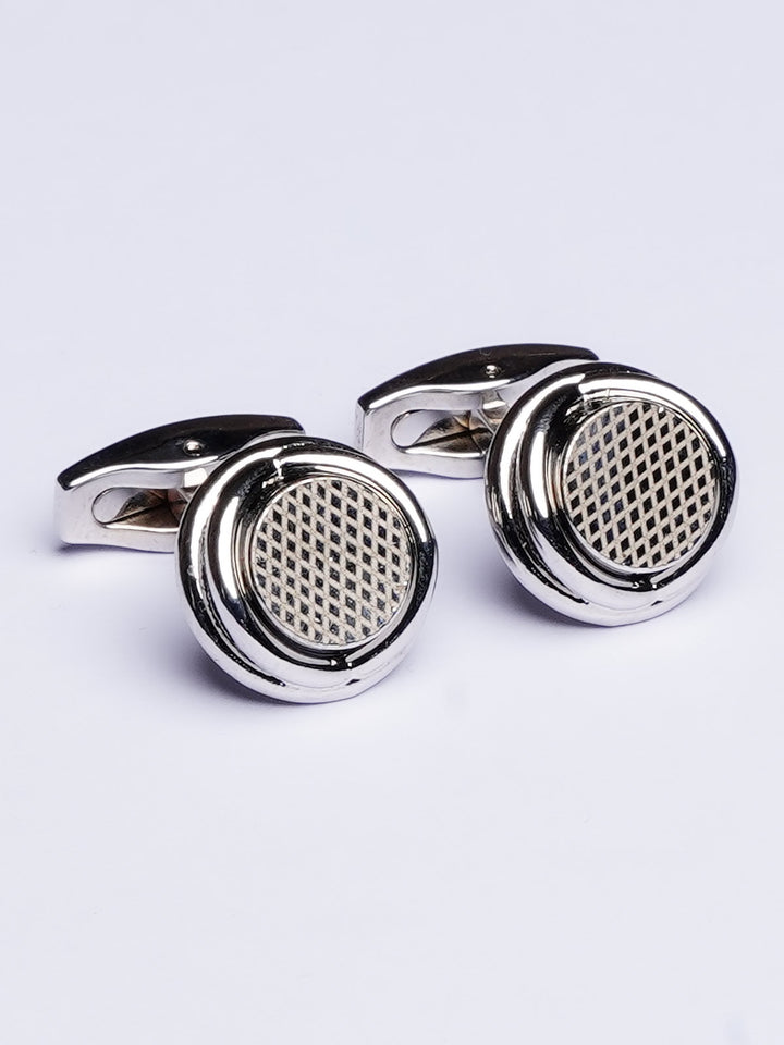 Round Textured Cufflink (CUFFLINK-459)