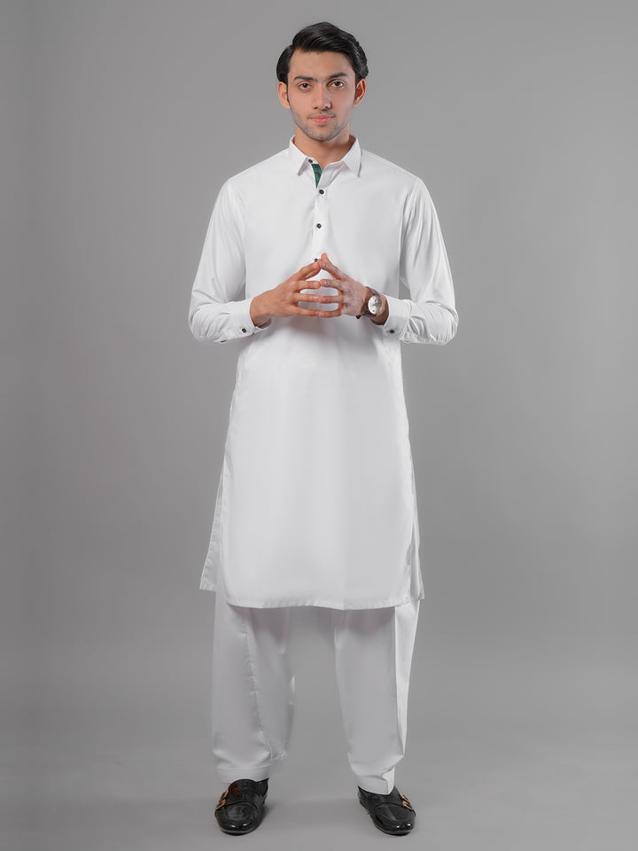 White Plain Exclusive Range Designer Shalwar Kameez (SK-385)