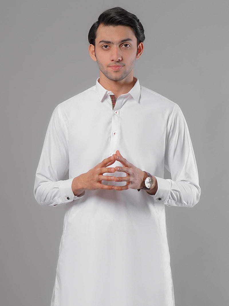 White Plain Exclusive Range Designer Shalwar Kameez (SK-380)