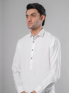 White Plain Exclusive Range Designer Shalwar Kameez (SK-381)