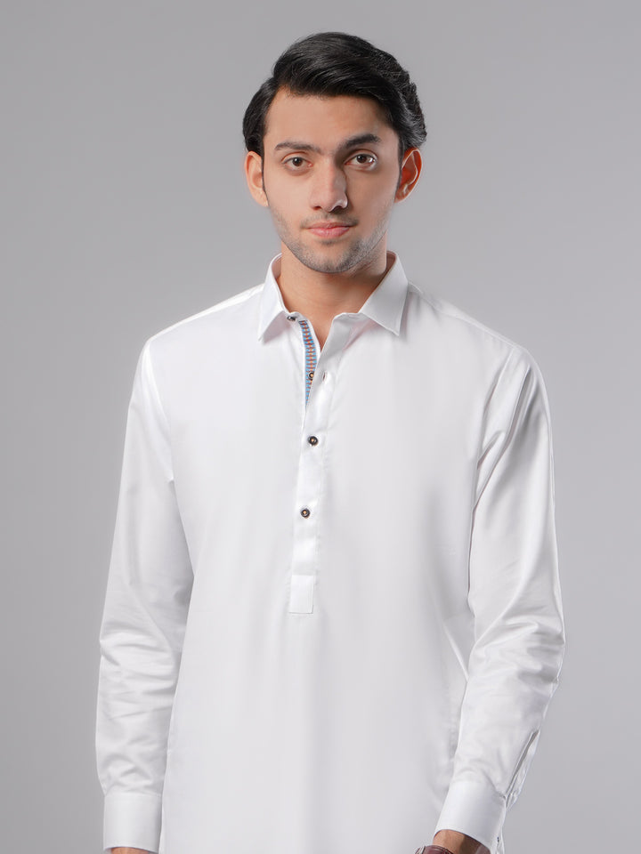 White Plain Exclusive Range Designer Shalwar Kameez (SK-387)