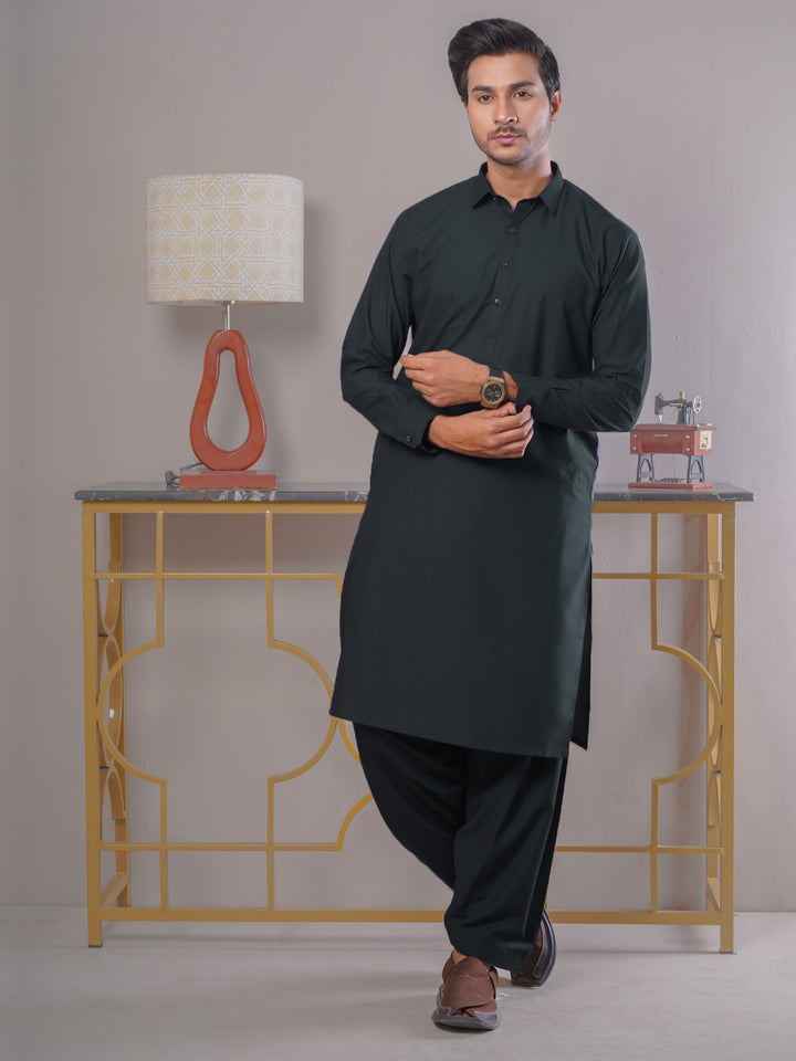 Dark Grey Self Exclusive Range Designer Shalwar Kameez (SK-416)