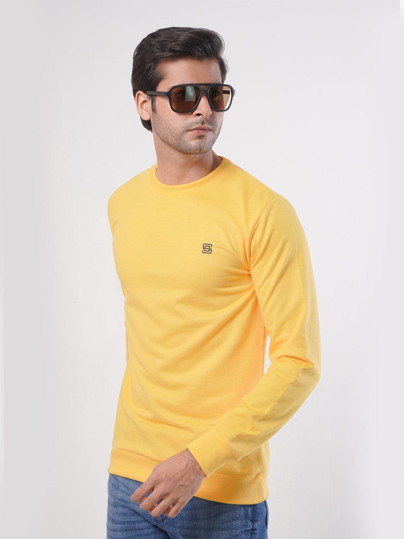 Yellow Men's Basic Sweat Shirt (SSF-001)