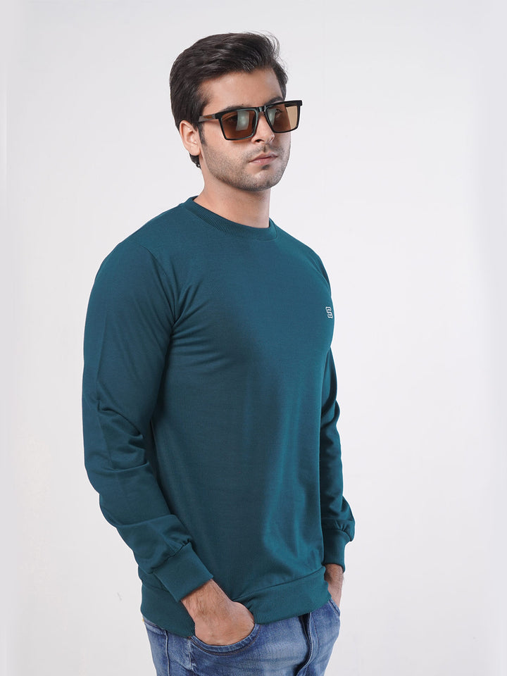 Turquoise Men's Basic Sweat Shirt (SSF-002)