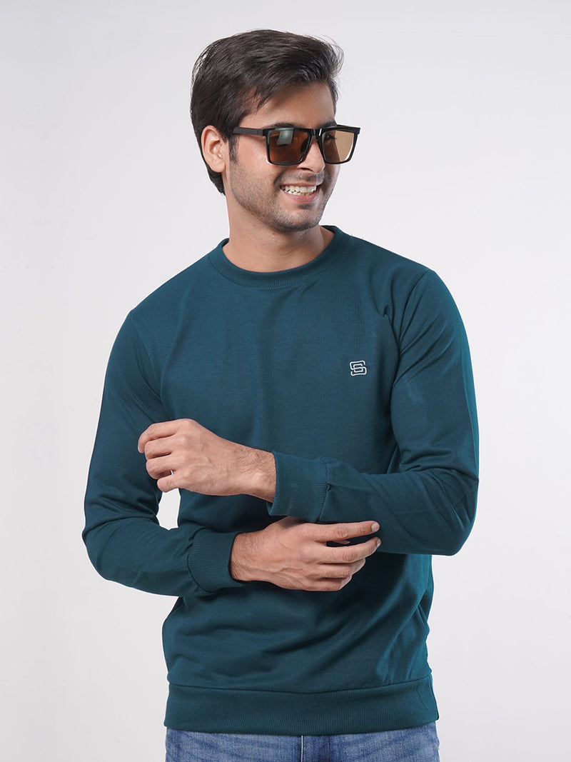 Turquoise Men's Basic Sweat Shirt (SSF-002)