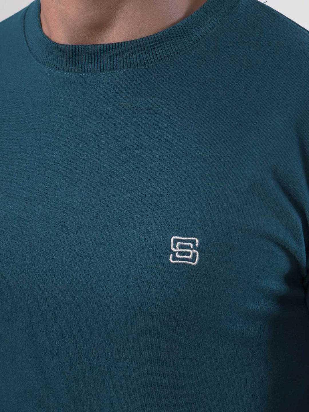 Turquoise Men's Basic Sweat Shirt (SSF-002)