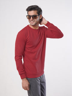 Red Men's Basic Sweat Shirt (SSF-003)