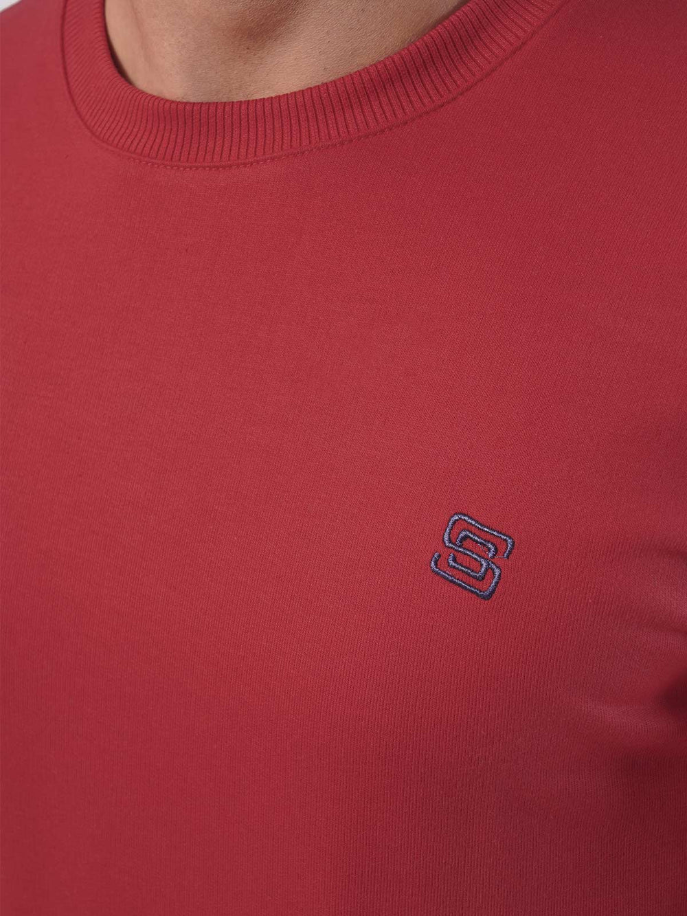 Red Men's Basic Sweat Shirt (SSF-003)