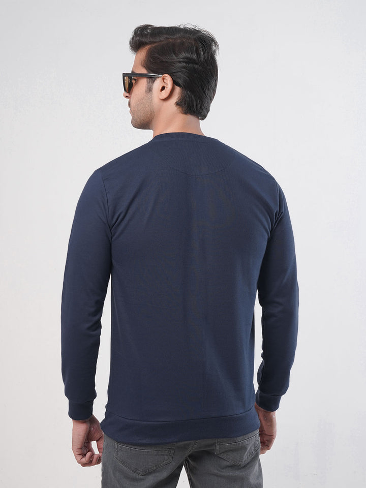 Navy Blue Men's Basic Sweat Shirt (SSF-006)