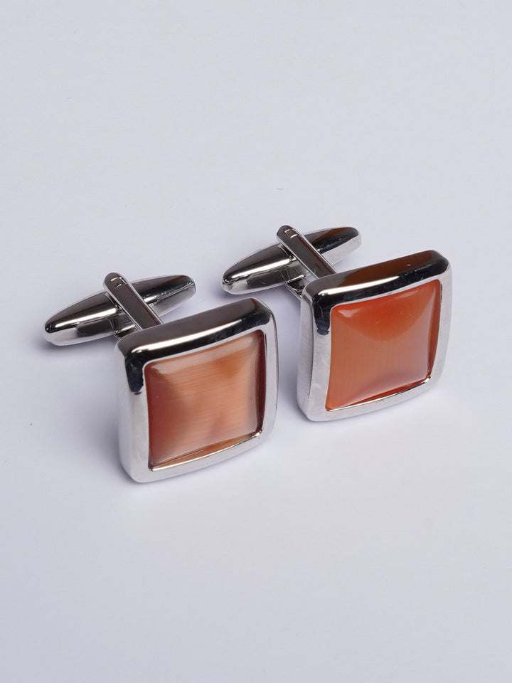 Sandstone Square Border Cufflink (CUFFLINK-432)