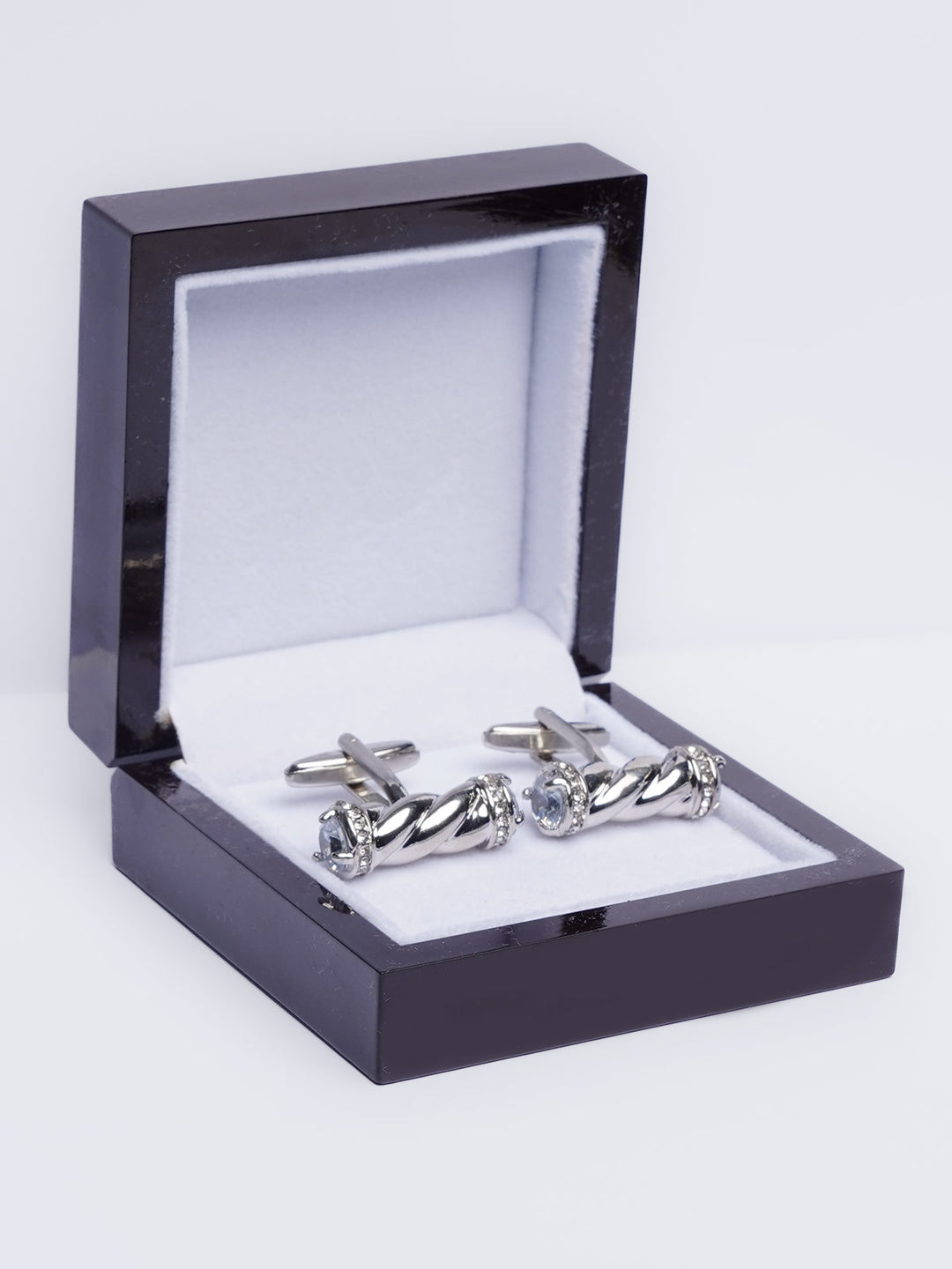 Silver Barrel Cufflink (CUFFLINK-413)