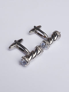 Silver Barrel Cufflink (CUFFLINK-413)