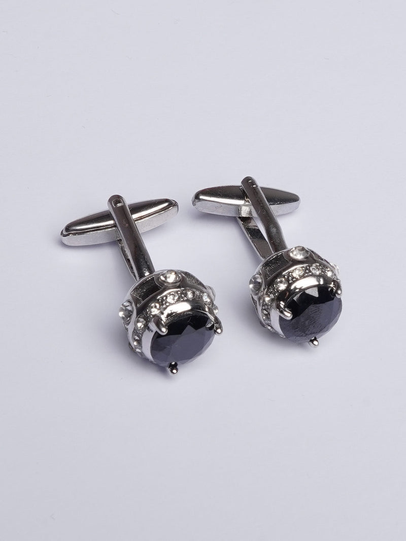 Silver Contrast Cufflink (CUFFLINK-418)