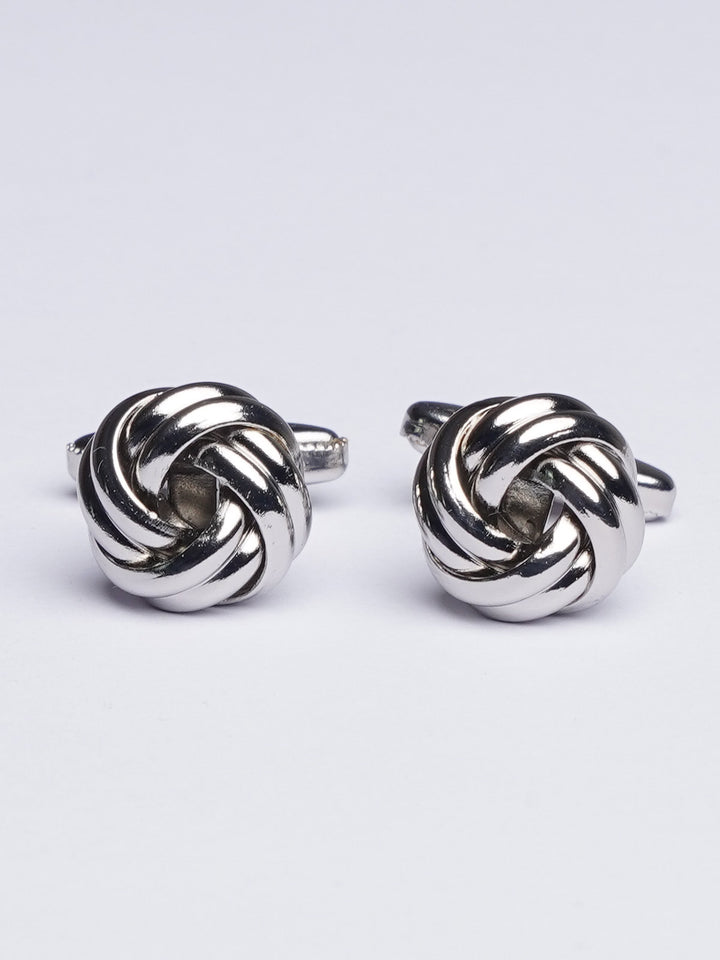 Silver Knot Cufflink (CUFFLINK-411)