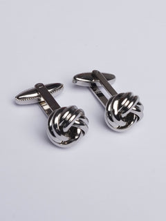 Silver Knot Cufflink (CUFFLINK-411)