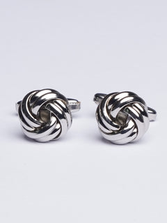 Silver Knot Cufflink (CUFFLINK-411)