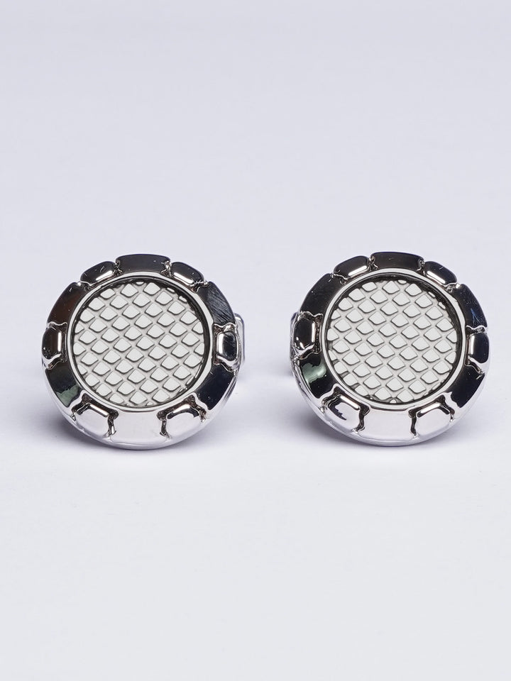 Silver Net Cufflink (CUFFLINK-427)