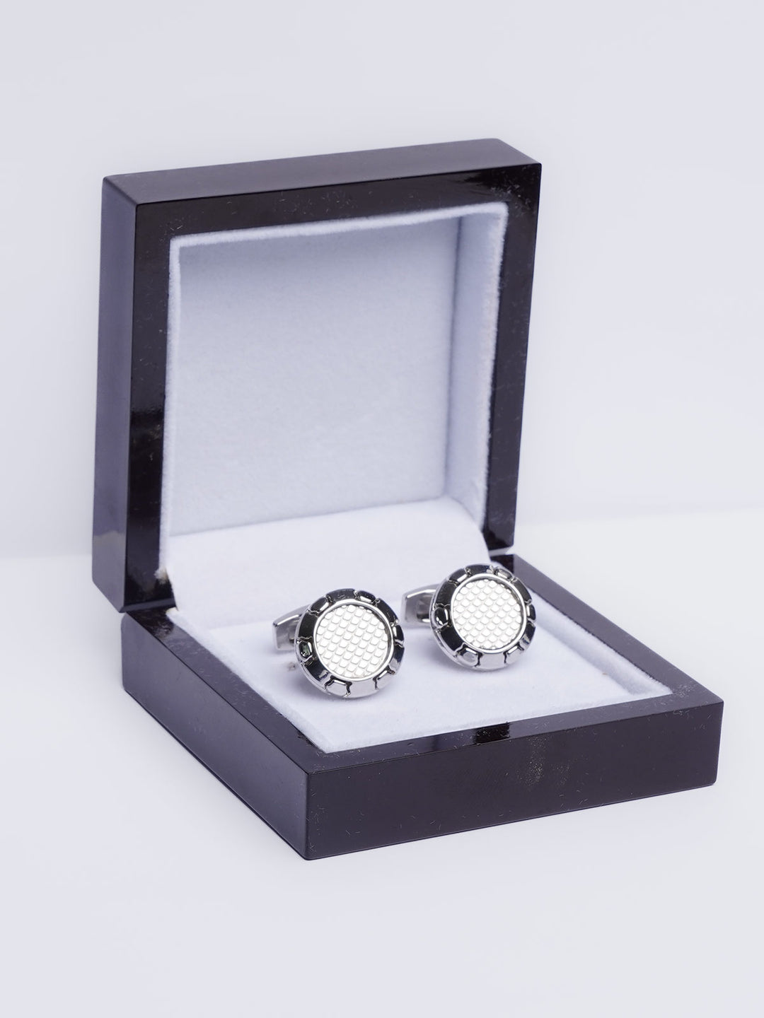 Silver Net Cufflink (CUFFLINK-427)