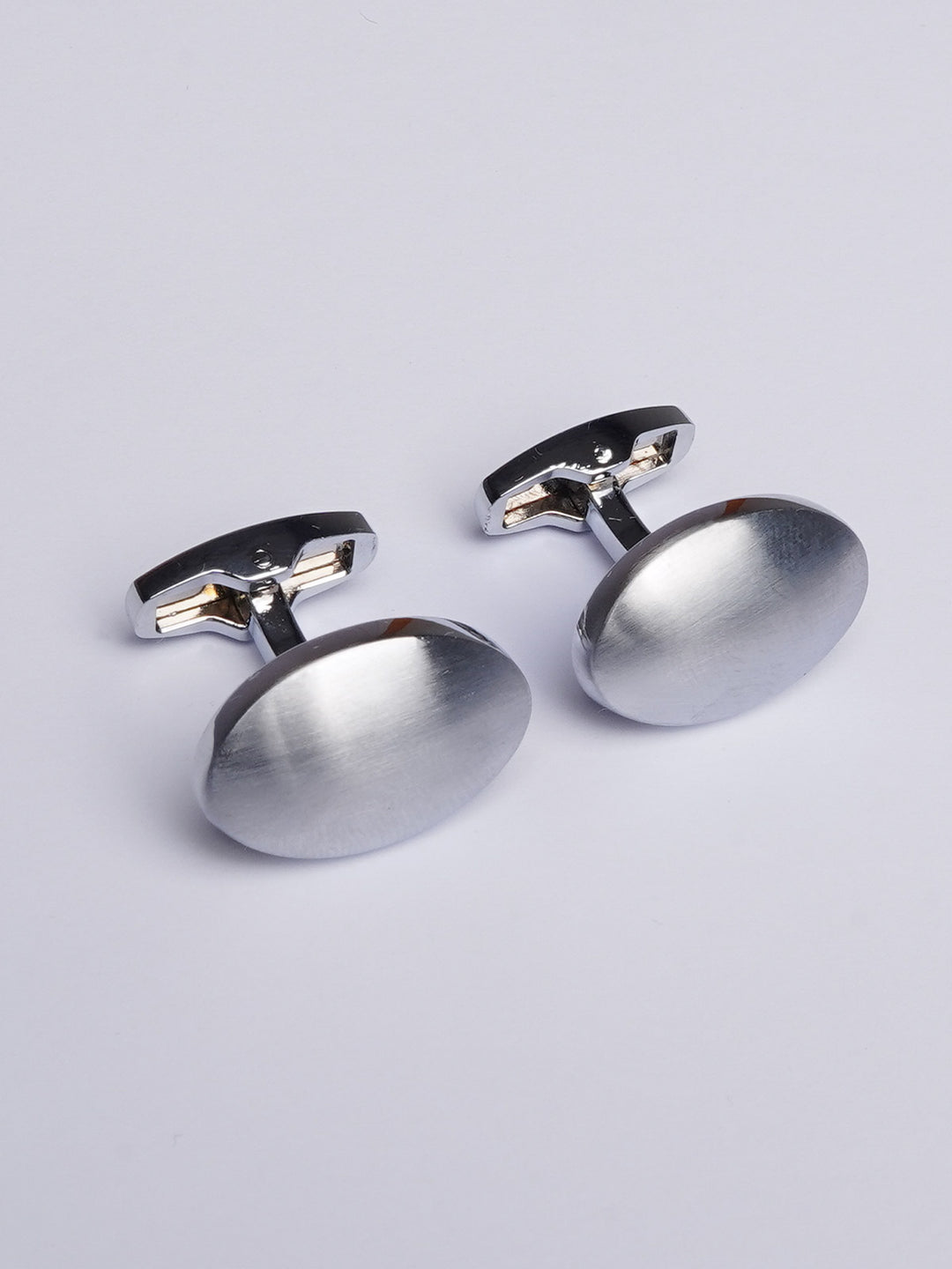 Silver Oval Cufflink (CUFFLINK-420)