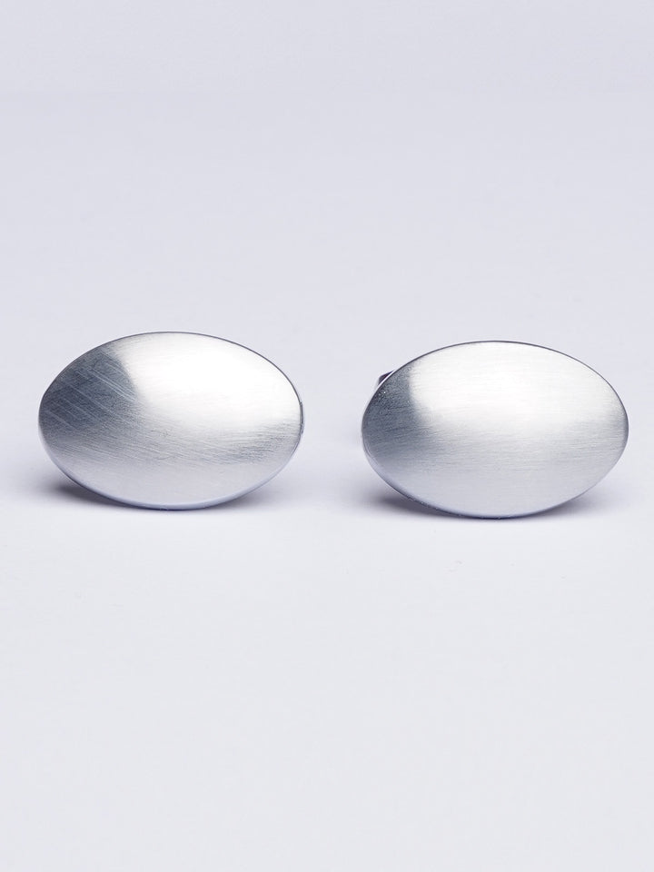 Silver Oval Cufflink (CUFFLINK-420)