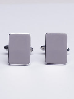 Silver Rectangle Cufflink (CUFFLINK-422)