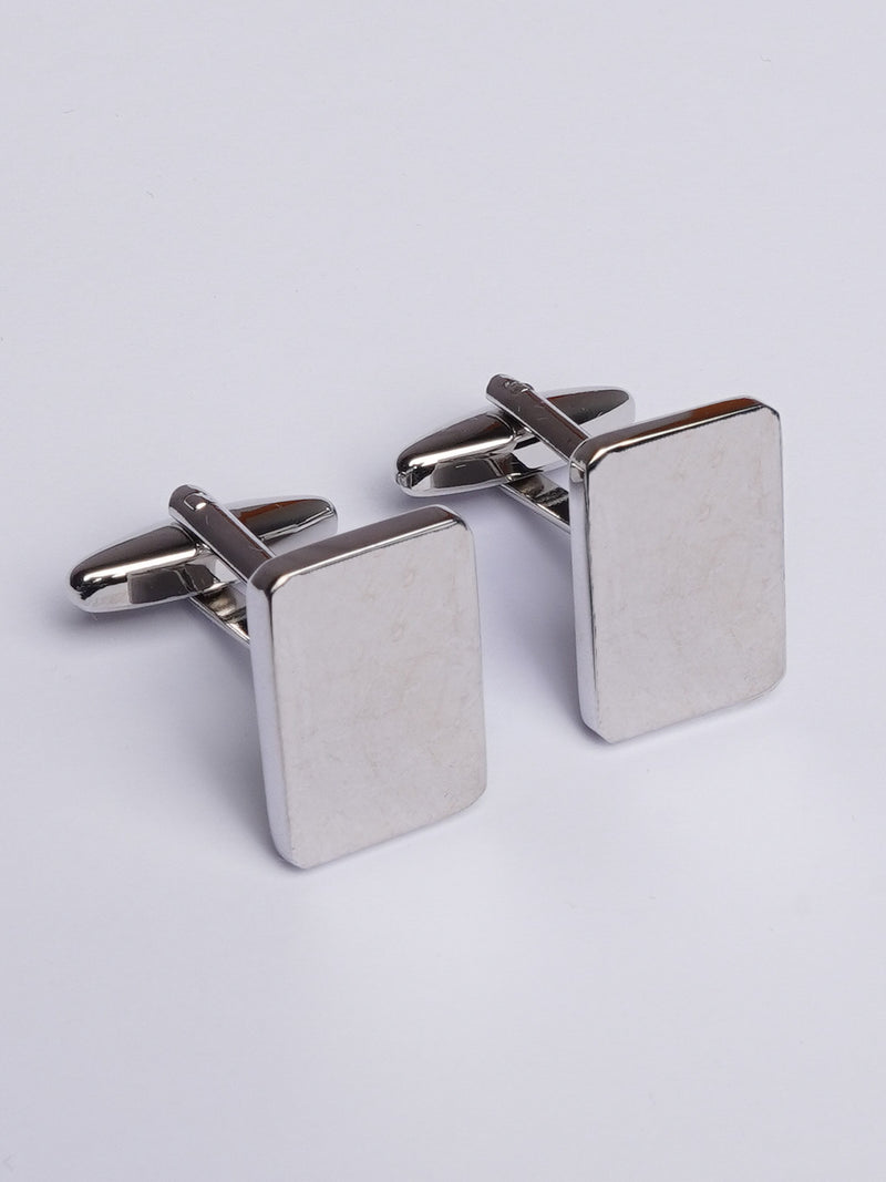 Silver Rectangle Cufflink (CUFFLINK-422)