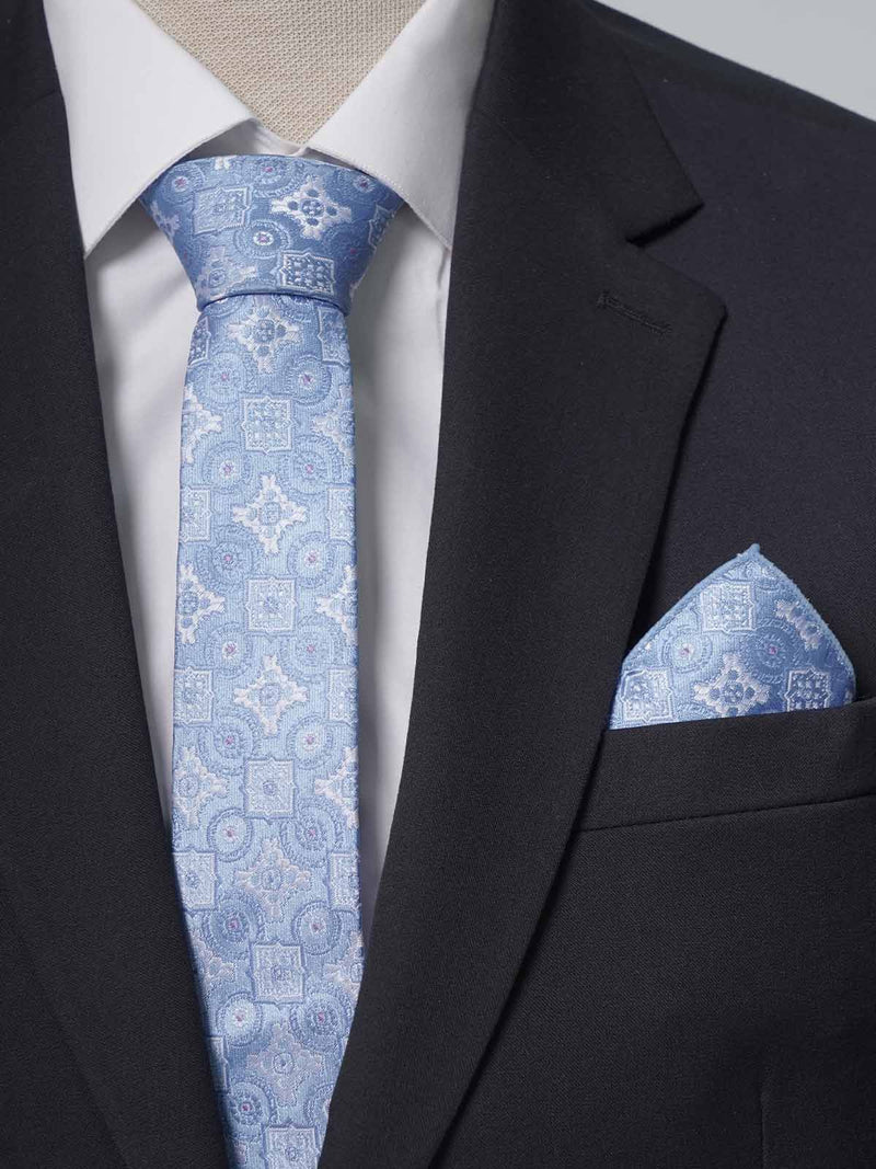 Sky Blue Designer Tie Set (TS-210)