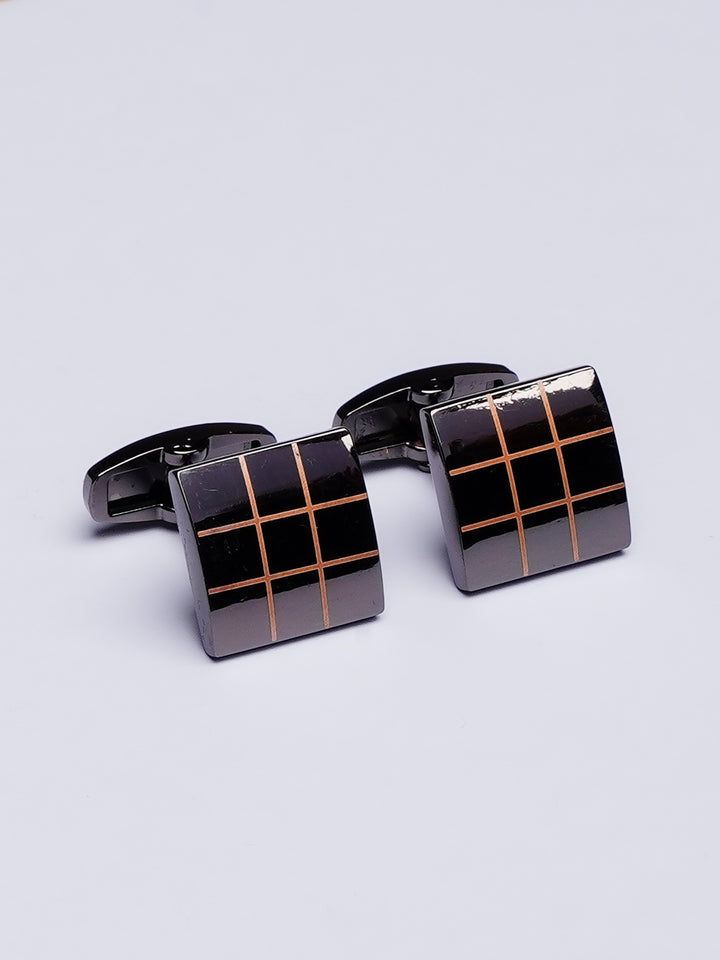 Square Shape Checkered Cufflink (CUFFLINK-441)