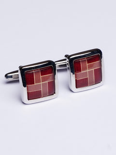 Square Shaped Silver Cufflink (CUFFLINK-455)