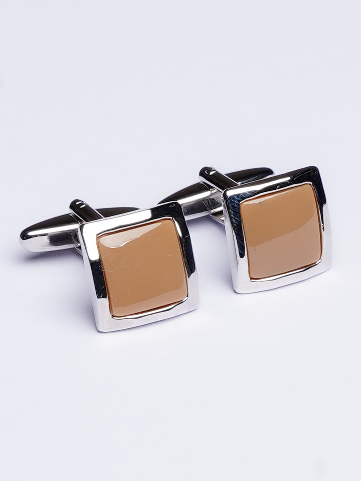 Square Shaped Silver Cufflink (CUFFLINK-452)