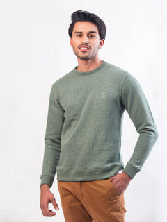 Olive Green Men's Sweat Shirt (TEE-69)