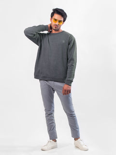 Dark Grey Men's Sweat Shirt (TEE-70)