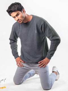 Dark Grey Men's Sweat Shirt (TEE-70)