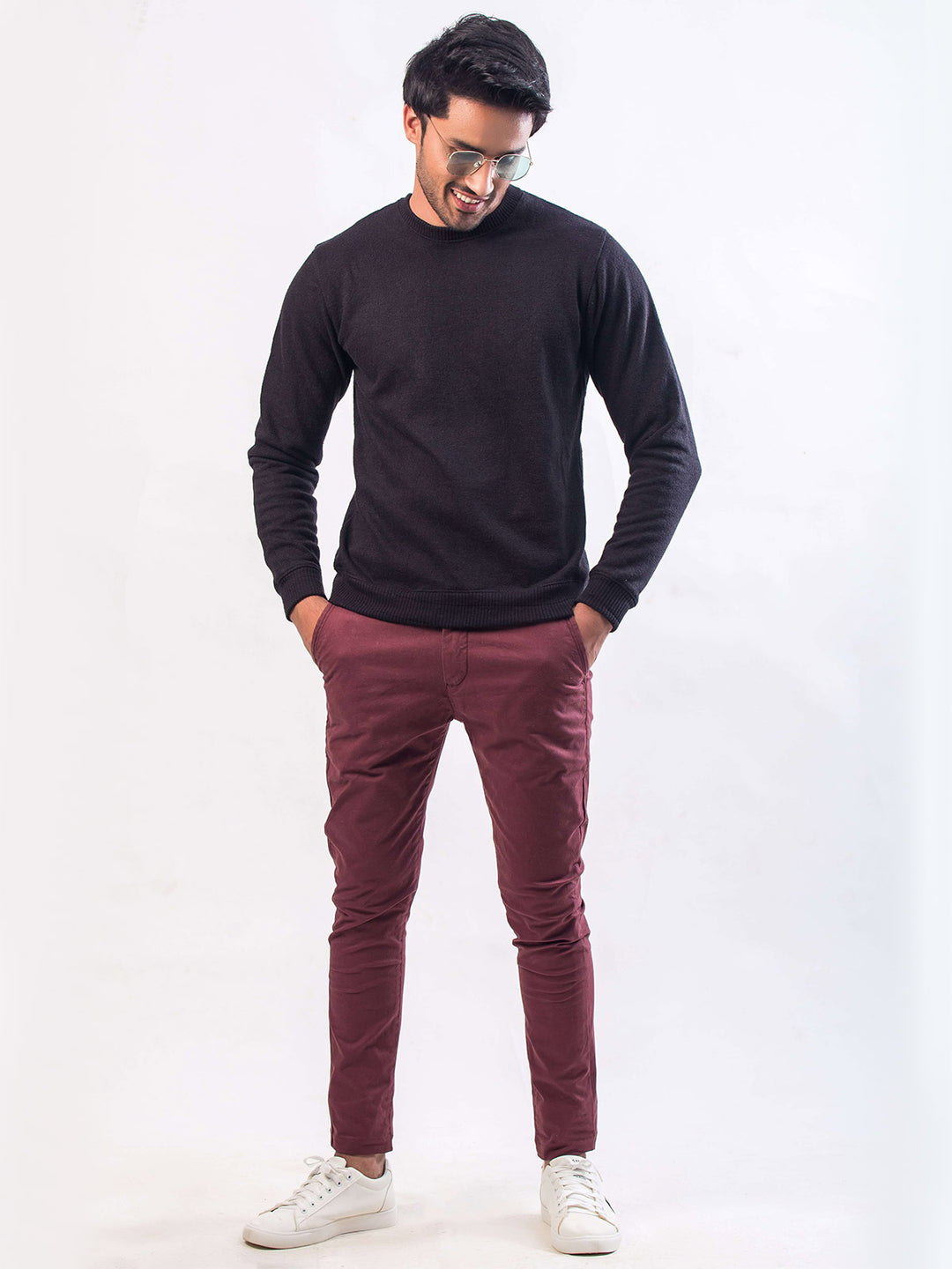 Black Men's Sweat Shirt (TEE-49)