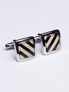 Two Tone Silver Cufflink (CUFFLINK-462)