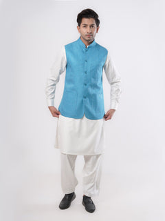 Sea Green Waist Coat (WC-117)