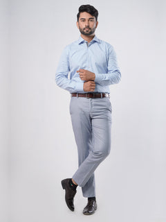 Light Grey Self Formal Dress Trouser (WTR-288)