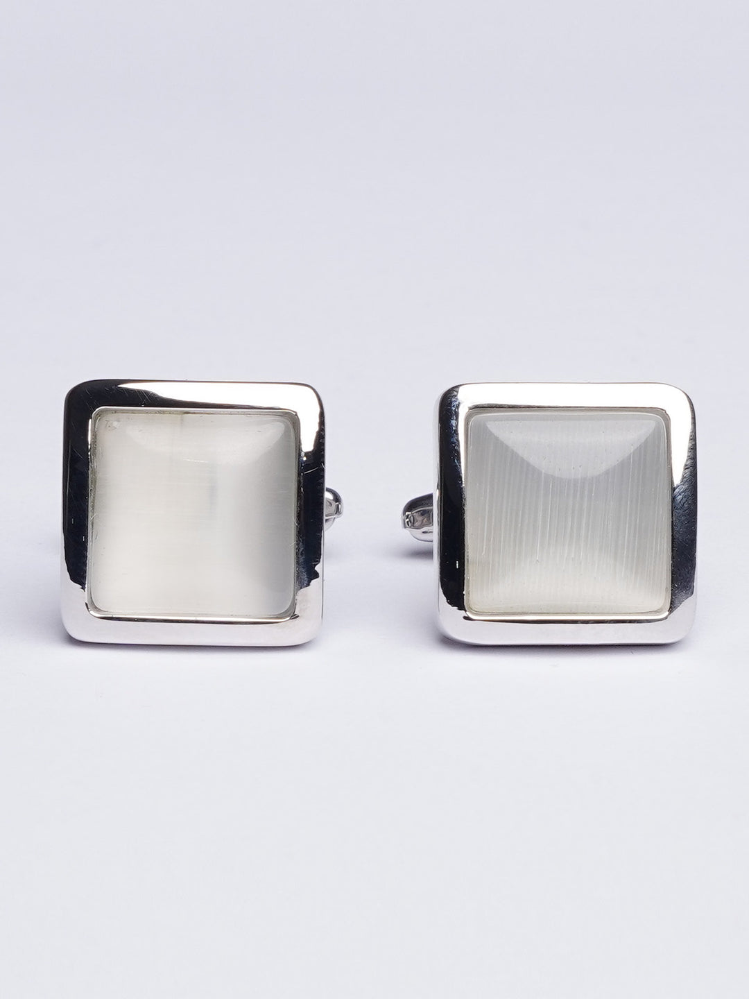 White Square Border Cufflink (CUFFLINK-431)