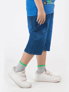 Mid Blue Boys Denim Shorts (BS-10)