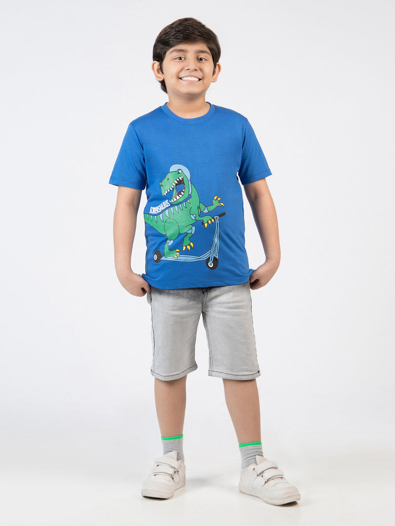 The Dino land Blue Boys Half Sleeves T-Shirt (BT-41)