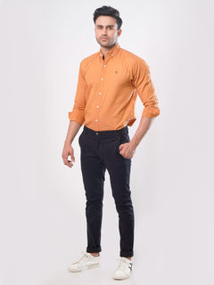 Black Plain Cotton Chino-22