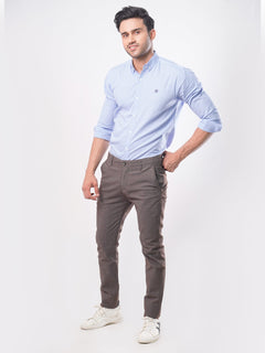 Brown Self Cotton Chino-23