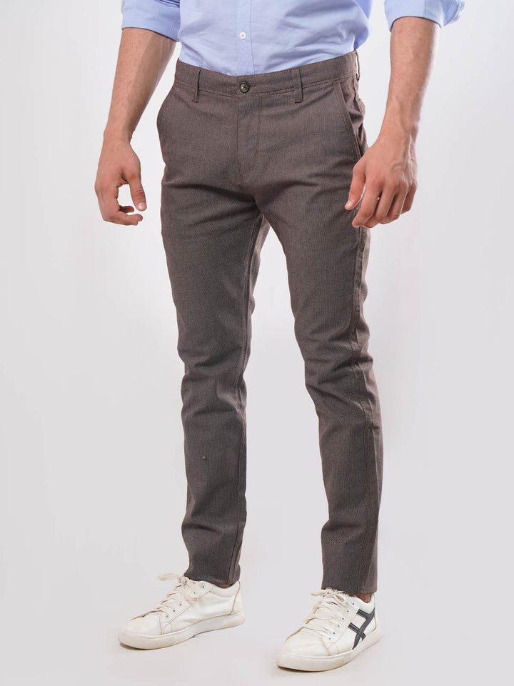 Brown Self Cotton Chino-23