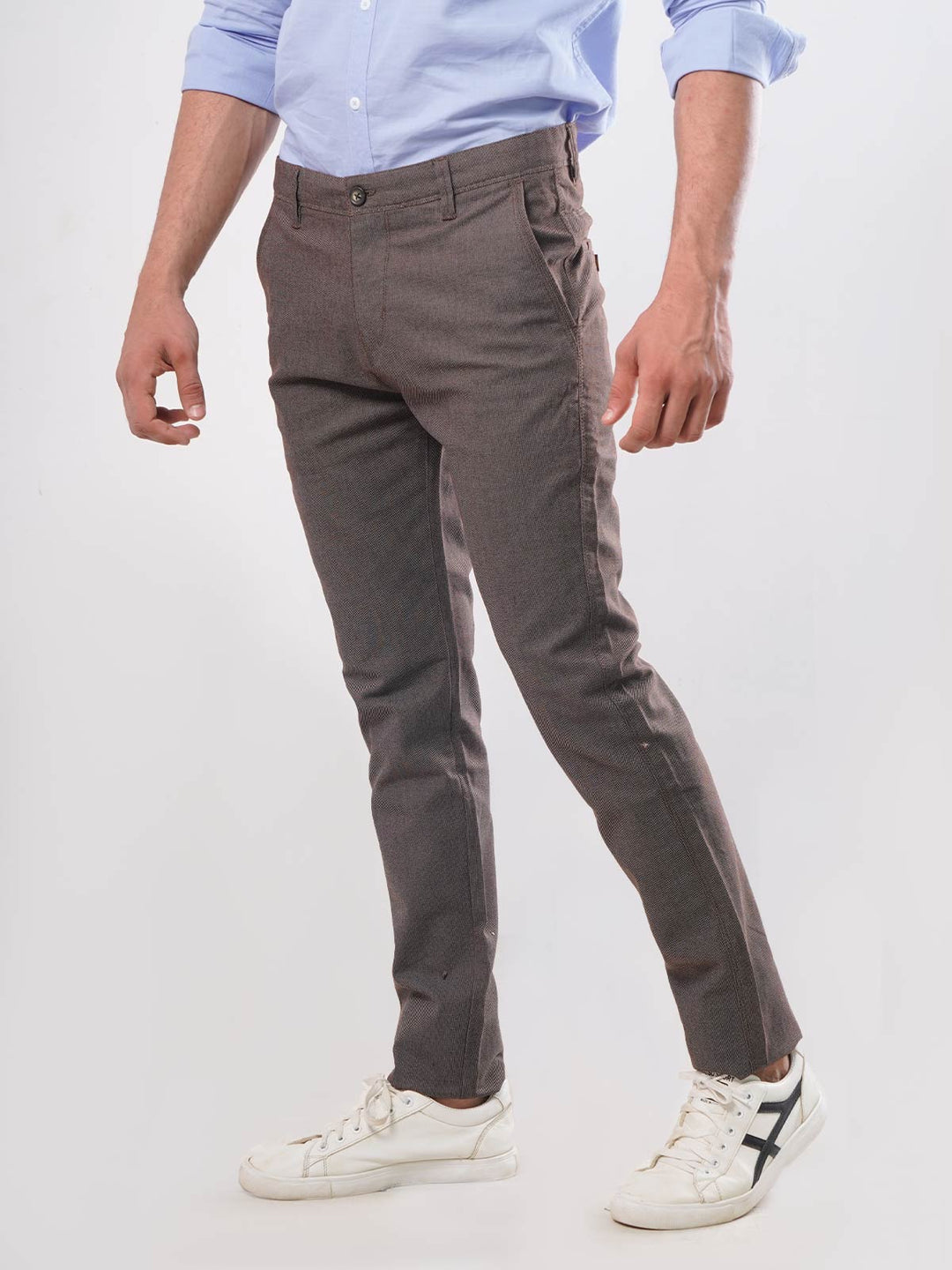 Brown Self Cotton Chino-23